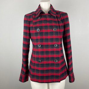 CAbi Snow Valley Red Plaid Jacket Coat Fall 2019